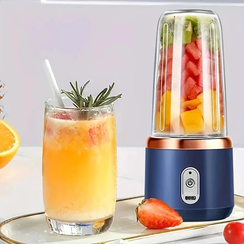 Multifunktions-USB-Fruchtmixer und Entsafter mit zwei Bechern